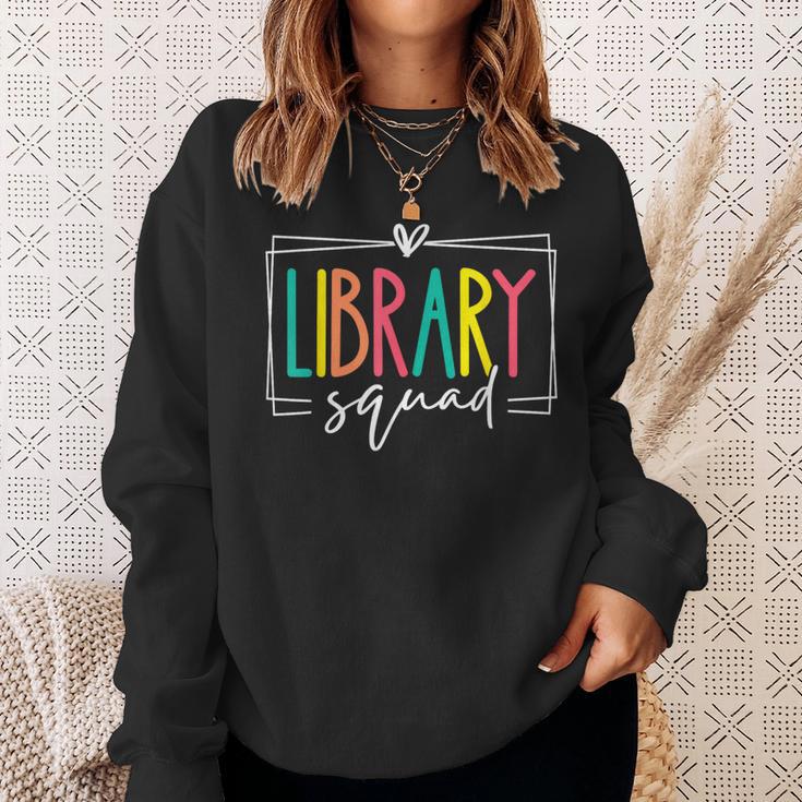 Library Squad Book Lover Librarian Worker Reading Women Men Sweatshirt Gifts for Her
