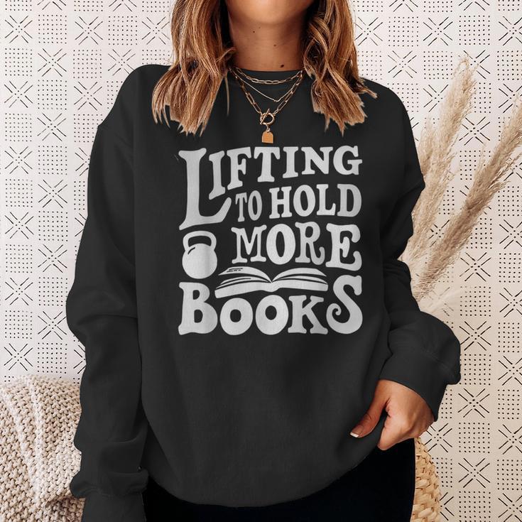 Lifting To Hold More Books Reading Reader Workout Lovers Sweatshirt Gifts for Her Lifting To Hold More Books Reading Reader Workout Lovers Sweatshirt Gifts for Her