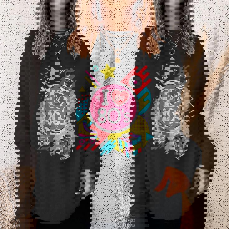 I Love The 80年代シャツ 80年代服 男女兼用 1980年代 スウェットシャツ 彼女への贈り物