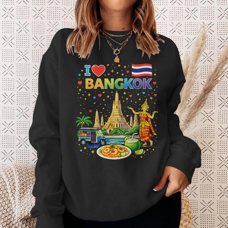 I Love Bangkok タイ旅行お土産 スウェットシャツ 彼女への贈り物