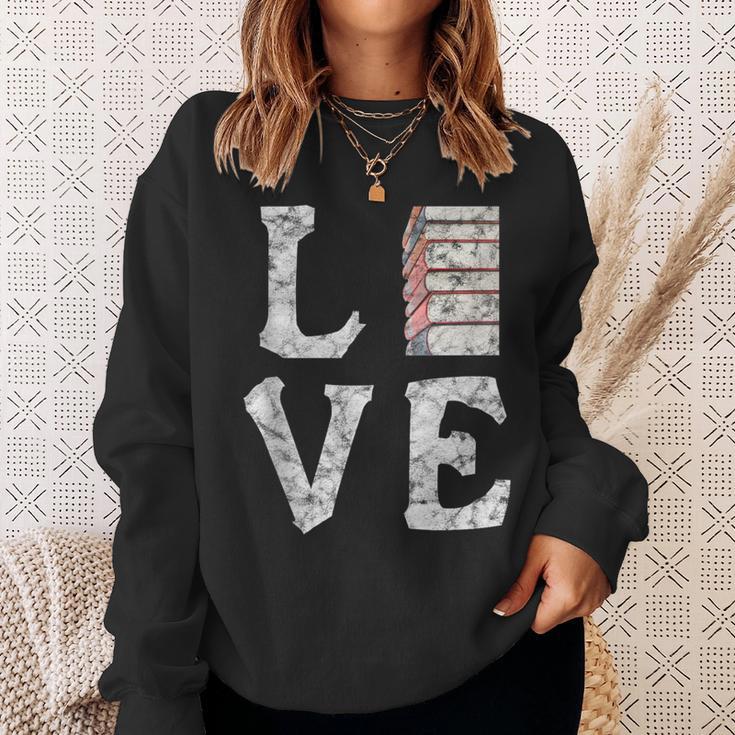 Love Books Book Stack Nerd Literary Readers Distressed Sweatshirt Gifts for Her Love Books Book Stack Nerd Literary Readers Distressed Sweatshirt Gifts for Her