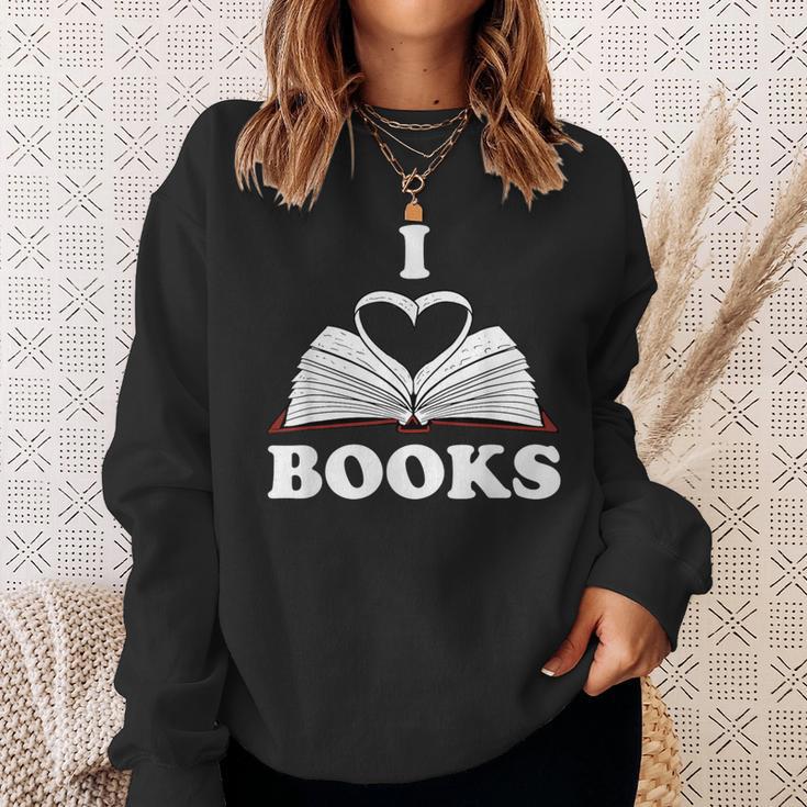 I Love Books Shirt Sweatshirt Gifts for Her