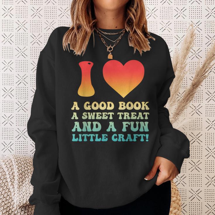 I Love A Good Book Sweet Treat Crochet Baking Sweatshirt Gifts for Her I Love A Good Book Sweet Treat Crochet Baking Sweatshirt Gifts for Her