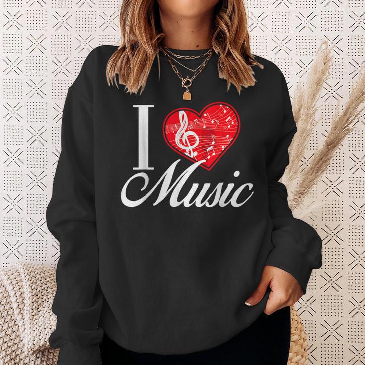 I Love Music D001-0095A スウェットシャツ 彼女への贈り物