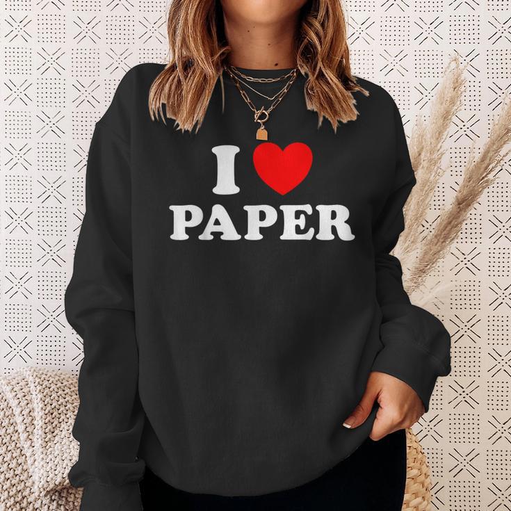 I Love Paper Page Book Drawing Handmade Art Craft News Sweatshirt Gifts for Her I Love Paper Page Book Drawing Handmade Art Craft News Sweatshirt Gifts for Her