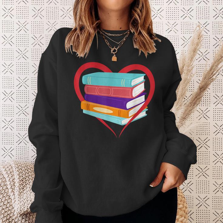 I Love Reading Book Heart Love Books Library Sweatshirt Gifts for Her I Love Reading Book Heart Love Books Library Sweatshirt Gifts for Her