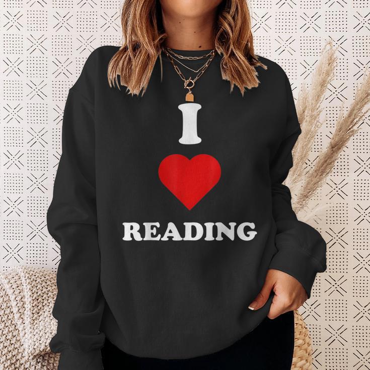 I Love Reading Books Reading Sweatshirt Gifts for Her