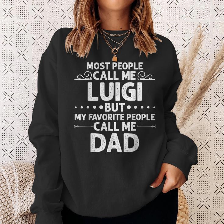 Luigi Nome Regalo Divertente Per La Festa Del Papà Felpa Regalos para ella