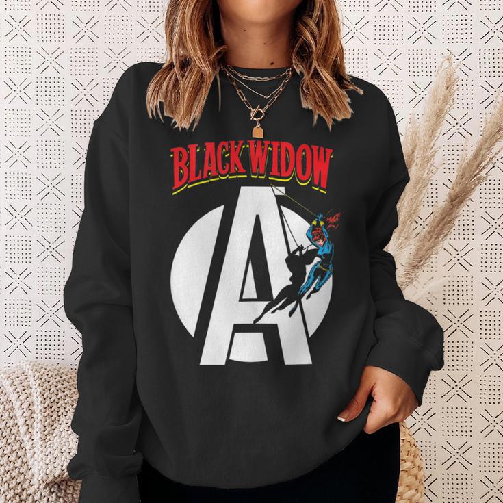 Marvel Avengers Retro Widow Comic Book Sweatshirt Gifts for Her