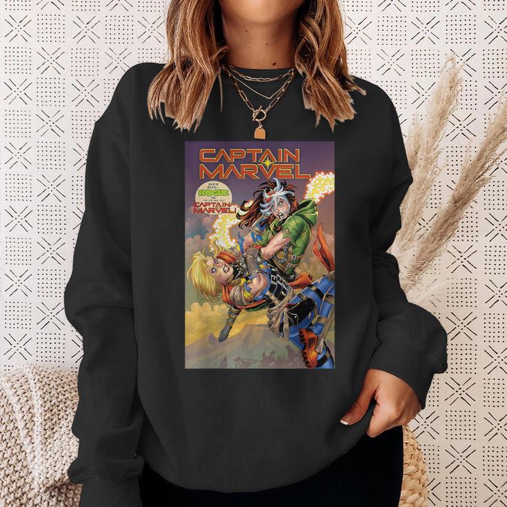 Marvel Captain Marvel Versus Rogue Revenge Comic Book Cover Sweatshirt Gifts for Her Marvel Captain Marvel Versus Rogue Revenge Comic Book Cover Sweatshirt Gifts for Her
