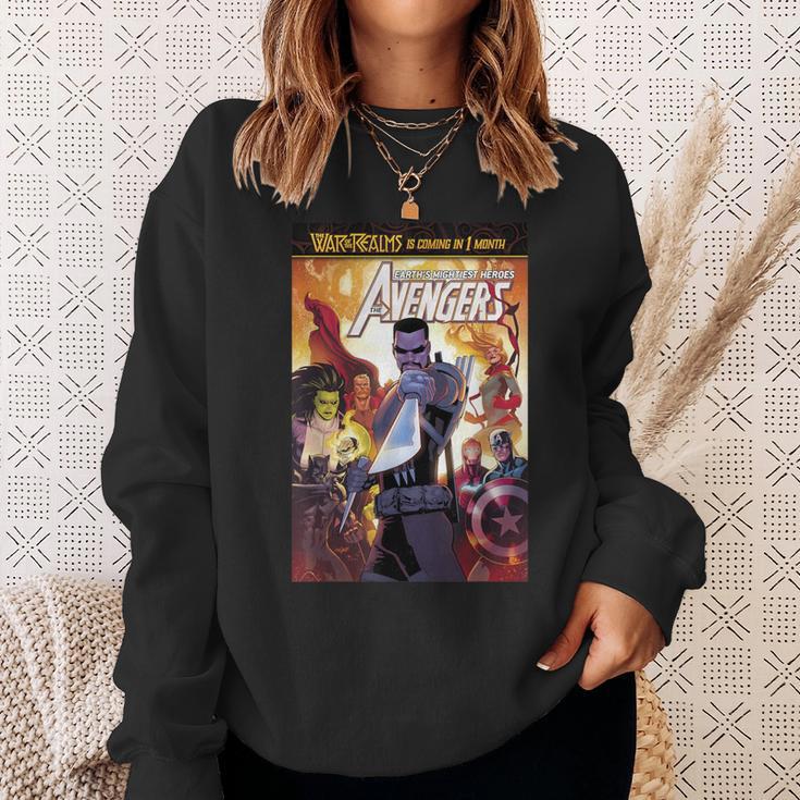 Marvel Comixology Avengers War Of Vampires Comic Book Cover Sweatshirt Gifts for Her Marvel Comixology Avengers War Of Vampires Comic Book Cover Sweatshirt Gifts for Her
