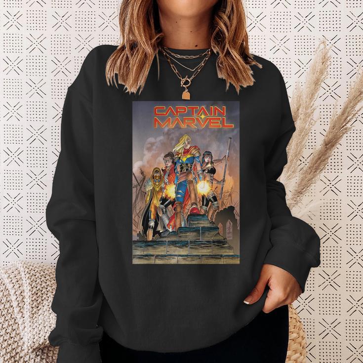 Marvel Comixology Captain Marvel Revolution Comic Book Cover Sweatshirt Gifts for Her