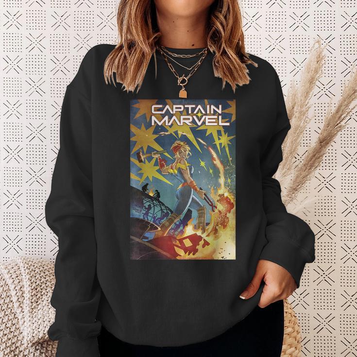 Marvel Comixology Captain Marvel She-Hulk Comic Book Cover Sweatshirt Gifts for Her