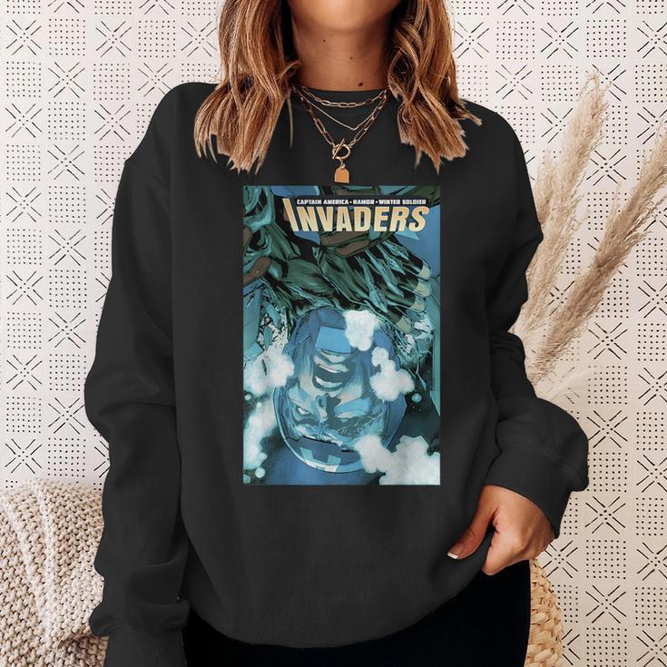 Marvel Comixology Invaders Go To Atlantis Comic Book Cover Sweatshirt Gifts for Her