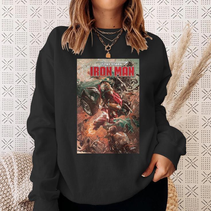 Marvel Comixology Iron Man Stark Realities Comic Book Cover Sweatshirt Gifts for Her Marvel Comixology Iron Man Stark Realities Comic Book Cover Sweatshirt Gifts for Her