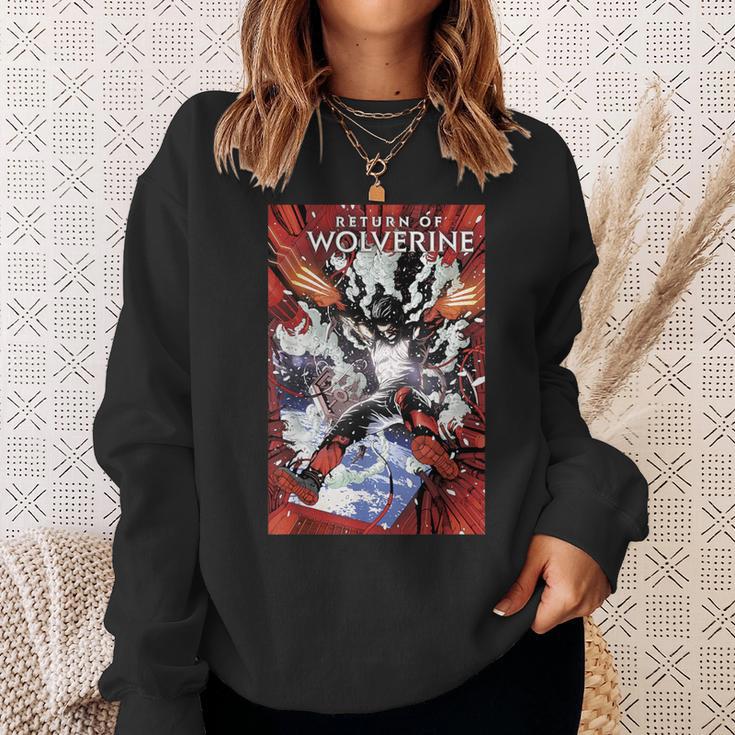 Marvel Comixology Return Of Wolverine Comic Book Cover Sweatshirt Gifts for Her Marvel Comixology Return Of Wolverine Comic Book Cover Sweatshirt Gifts for Her