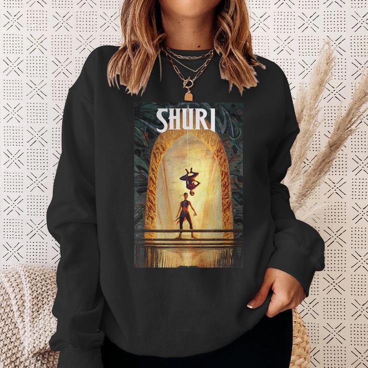 Marvel Comixology Shuri And Spider-Man Comic Book Cover Sweatshirt Gifts for Her
