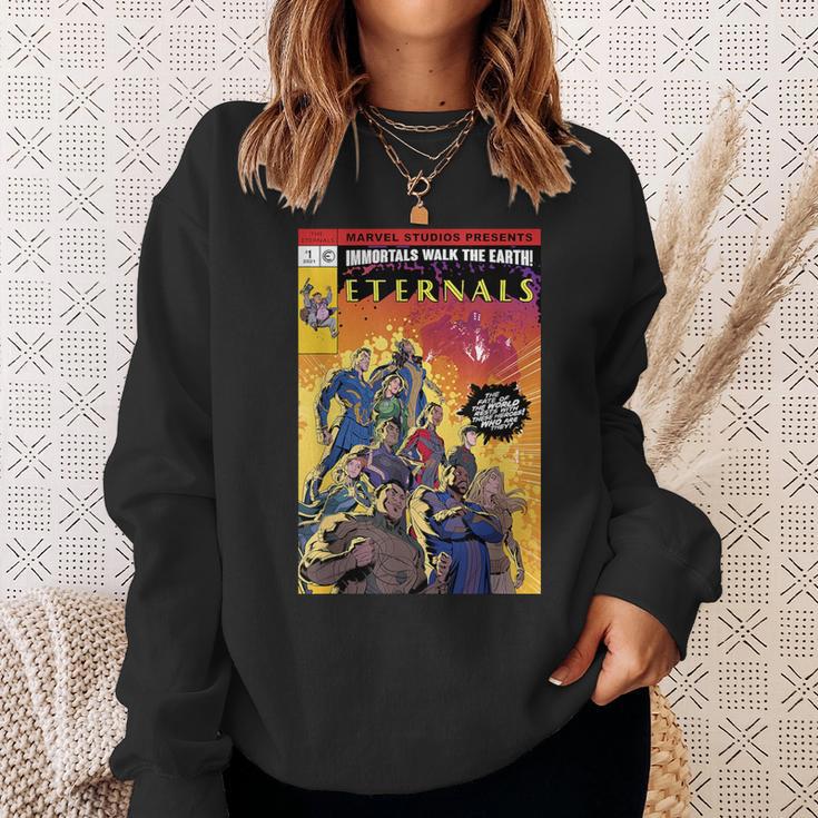 Marvel Eternals Group Shot Comic Book Cover Sweatshirt Gifts for Her Marvel Eternals Group Shot Comic Book Cover Sweatshirt Gifts for Her
