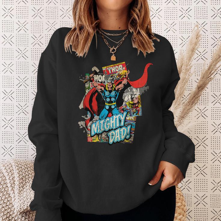 Marvel Thor Mighty Dad Comic Book Father's Day Sweatshirt Gifts for Her Marvel Thor Mighty Dad Comic Book Father's Day Sweatshirt Gifts for Her