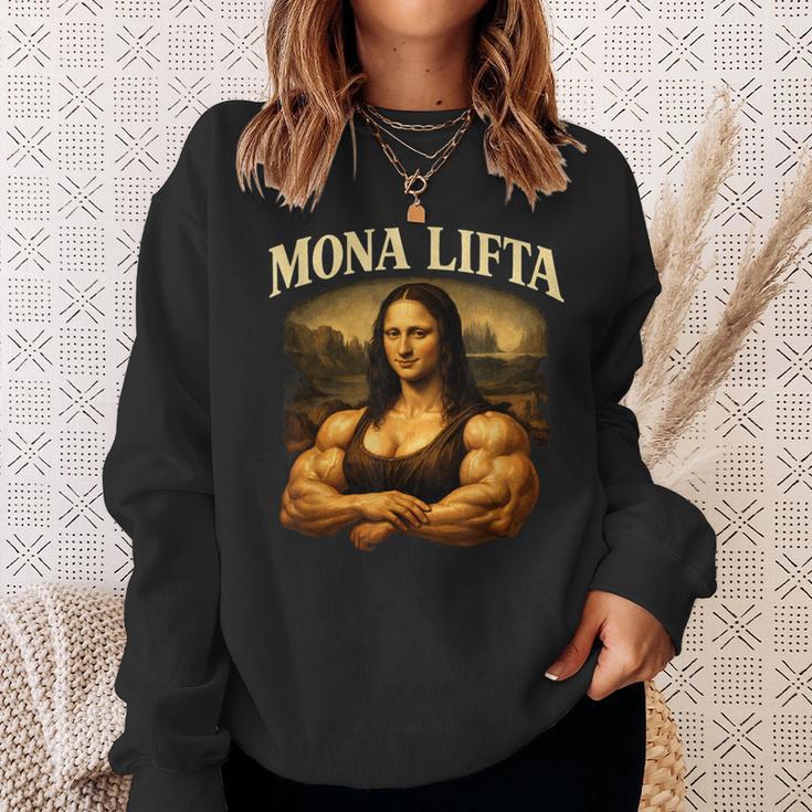 Mona Lifta マッスル モナリザ ジム ユーモア スウェットシャツ 彼女への贈り物