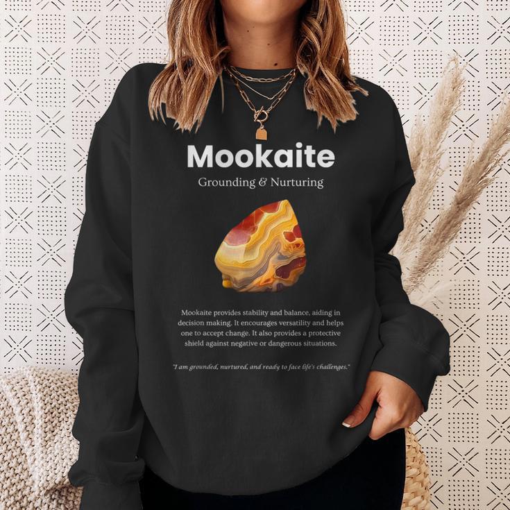 Mookaite ジェムストーンの意味 スウェットシャツ 彼女への贈り物