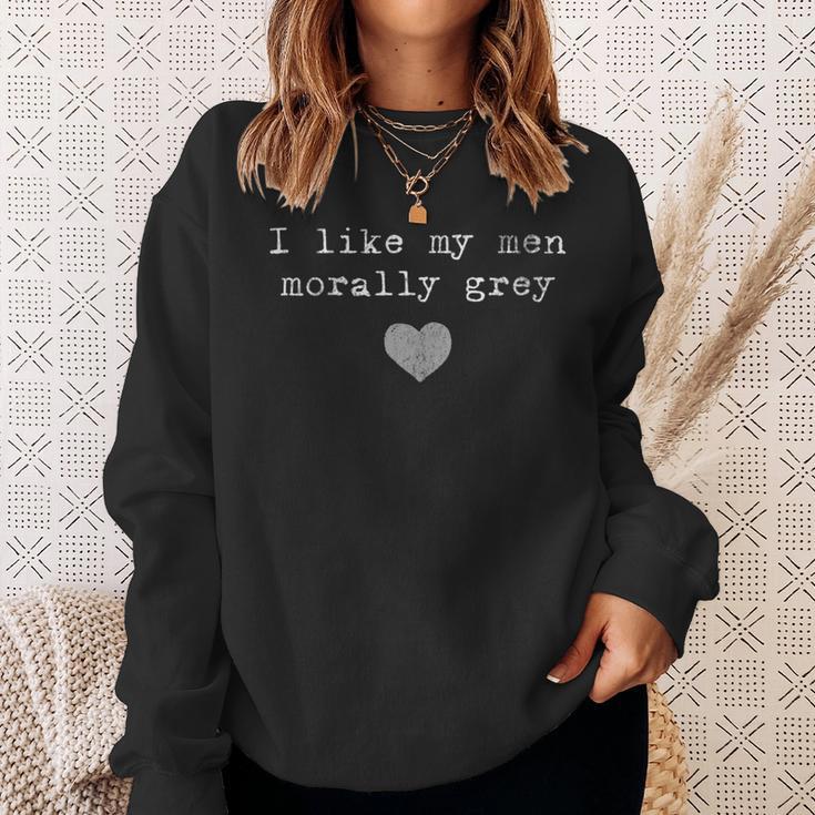 Morally Grey Character Bookish Book Reading Literature Retro Sweatshirt Gifts for Her Morally Grey Character Bookish Book Reading Literature Retro Sweatshirt Gifts for Her