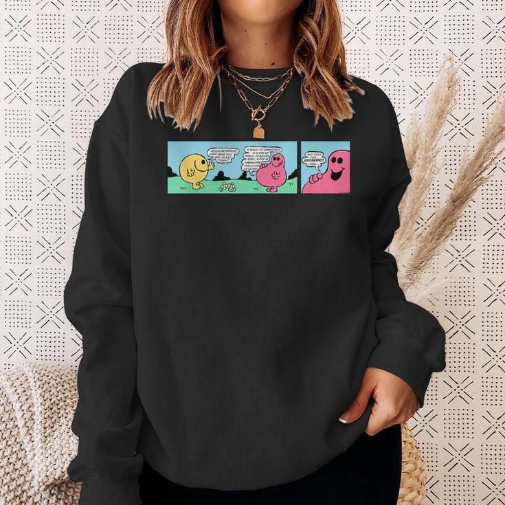 Mr Men Mr Greedy Retro Comic Book Colourful Sweatshirt Gifts for Her