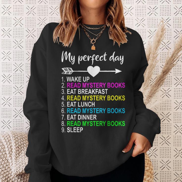 Mystery Books Shirt Perfect Day Reading Mystery Lover Sweatshirt Gifts for Her