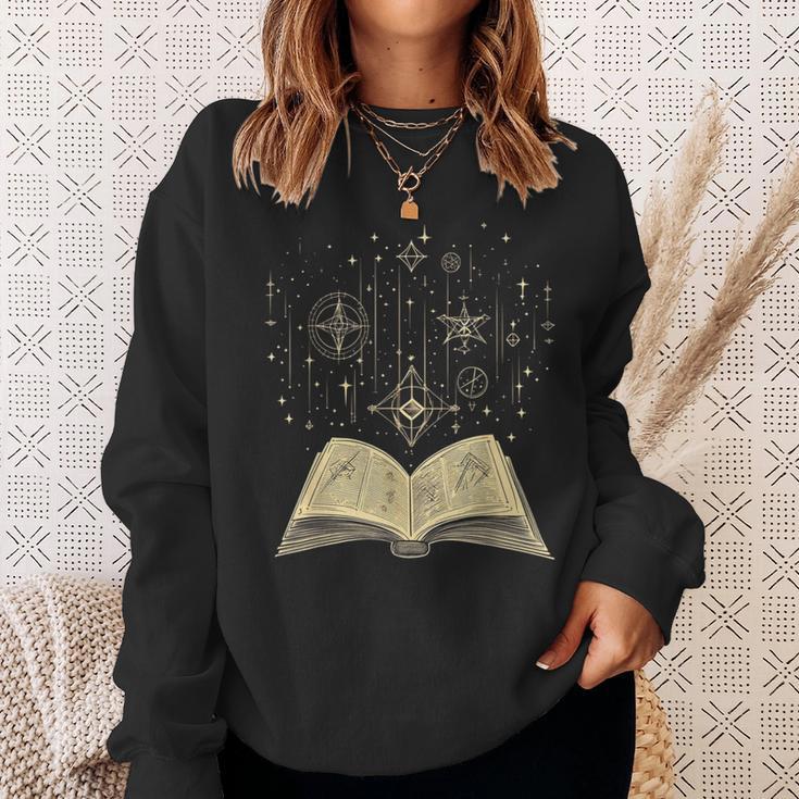 Mystic Astral Lunar Celestial Witch Spell Book Sweatshirt Gifts for Her