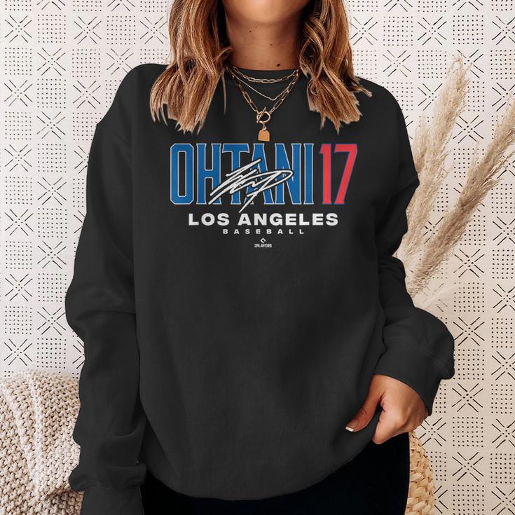 Name Number Cityhohei Ohtani 17 Los Angeles Baseball Mlbpa スウェットシャツ 彼女への贈り物