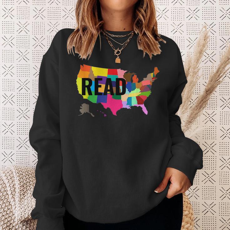 National Read America Shirt United States Read Books Sweatshirt Gifts for Her National Read America Shirt United States Read Books Sweatshirt Gifts for Her