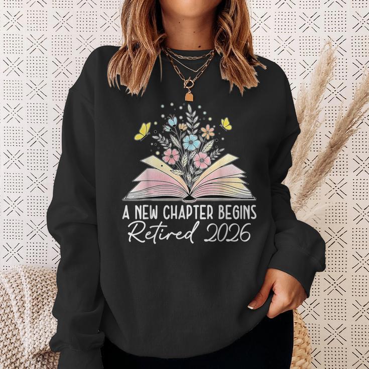 A New Chapter Begins Book Floral Bloom Sweatshirt Gifts for Her
