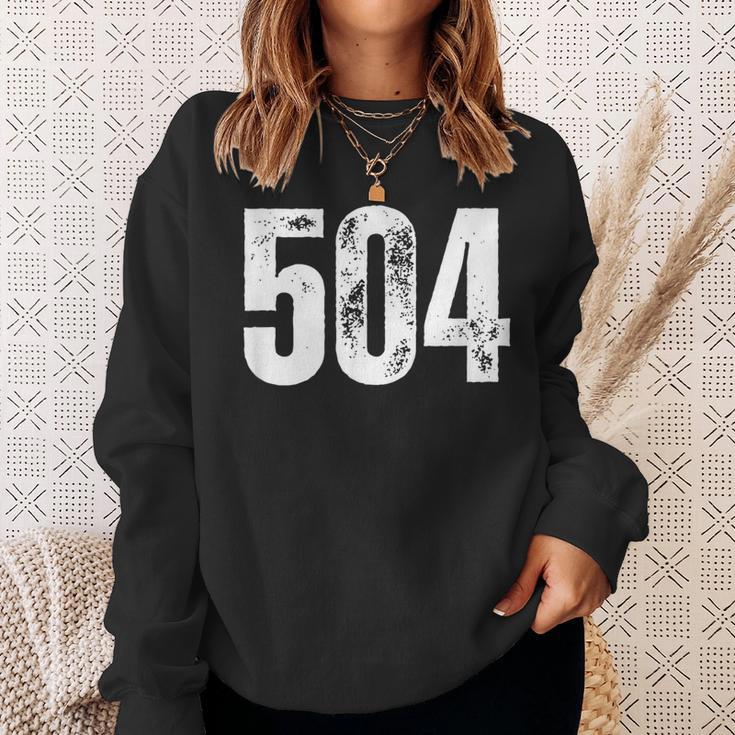 New Orleans 504 Area Code スウェットシャツ 彼女への贈り物