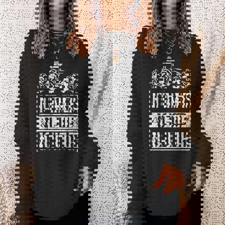 No Farmers No Food No Future ファーマー 農場農場農業 スウェットシャツ 彼女への贈り物