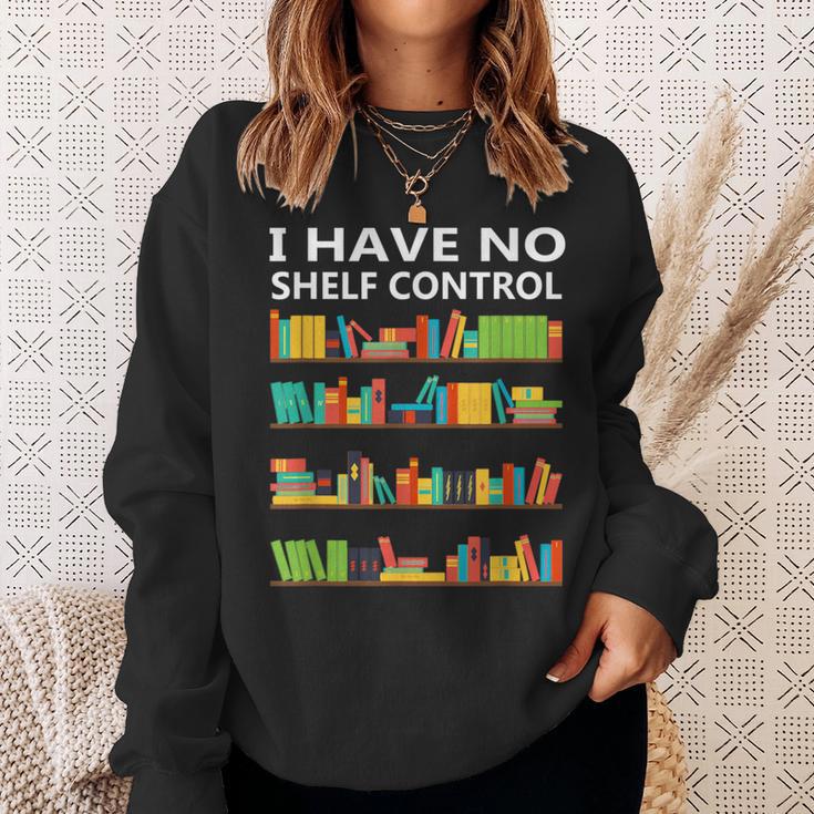 I Have No Shelf Control Book Lover Cute Reading Sweatshirt Gifts for Her