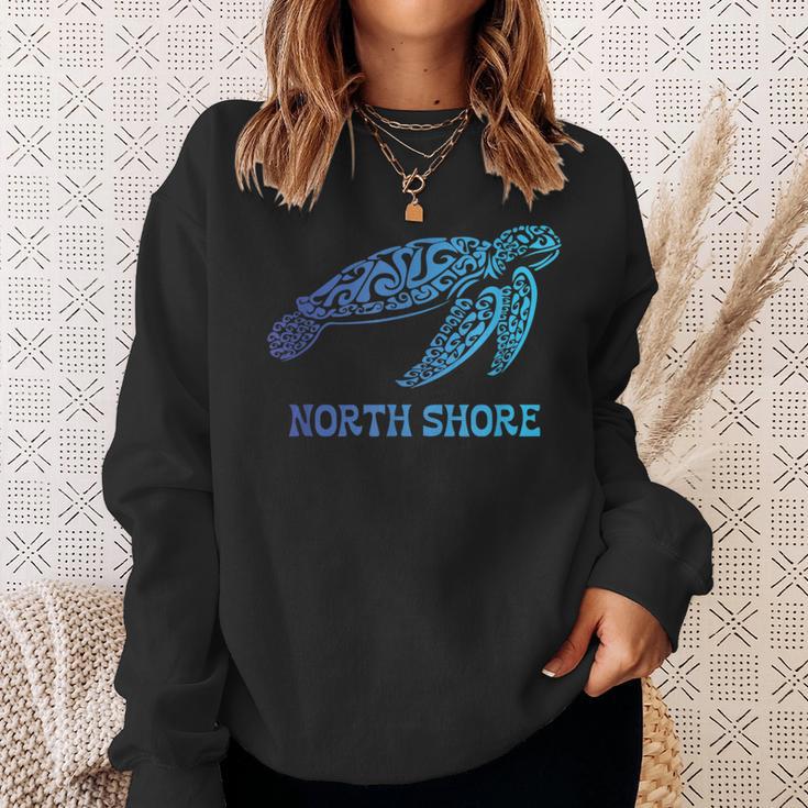 Northhore ハワイ ハワイアン ウミガメ タトゥー トライバルビーチ スウェットシャツ 彼女への贈り物