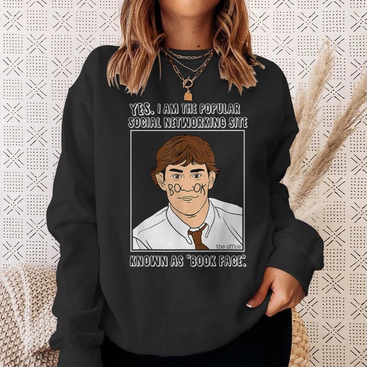 The Office Book Face Jim Sweatshirt Gifts for Her The Office Book Face Jim Sweatshirt Gifts for Her