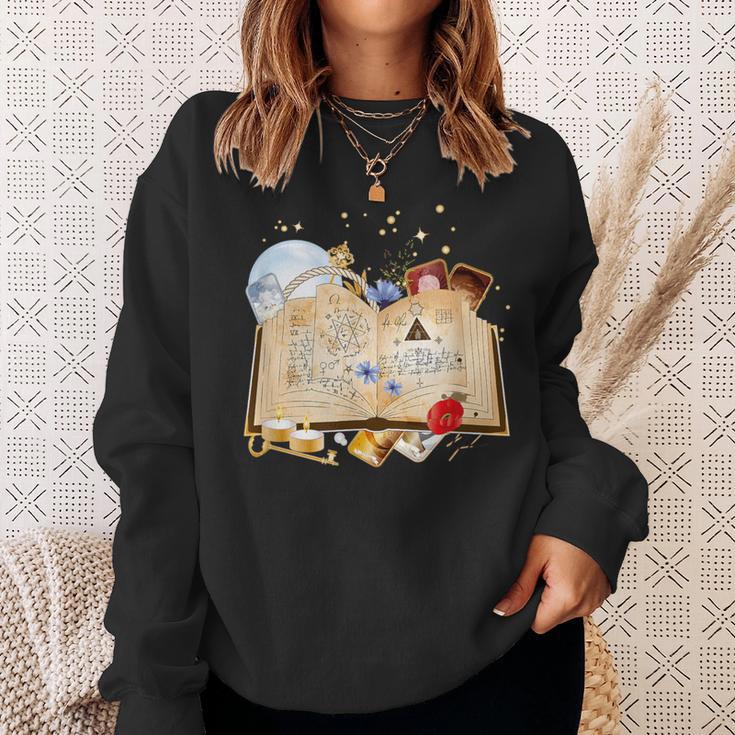 Old Book With Spells And Magical Accessories Sweatshirt Gifts for Her Old Book With Spells And Magical Accessories Sweatshirt Gifts for Her