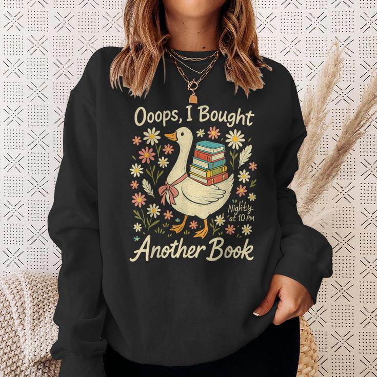 Ooops I Bought Another Book Goose Reader Sweatshirt Gifts for Her