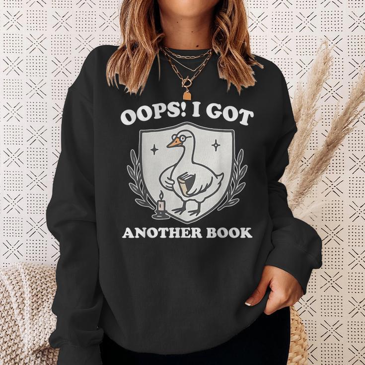 Oops I Got Another Book Books Lover Goose Quote Sweatshirt Gifts for Her Oops I Got Another Book Books Lover Goose Quote Sweatshirt Gifts for Her