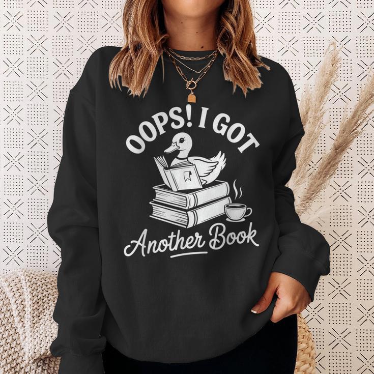 Oops I Got Another Book Goose Goose Reader Sweatshirt Gifts for Her