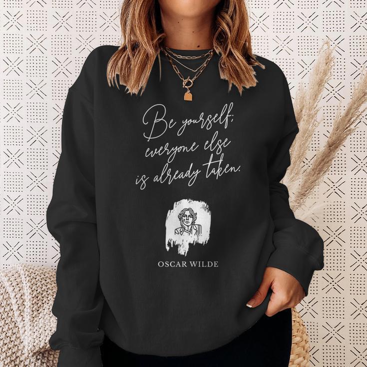 Oscar Wilde Quote – Literary For Book Fans And Writers Sweatshirt Gifts for Her Oscar Wilde Quote – Literary For Book Fans And Writers Sweatshirt Gifts for Her