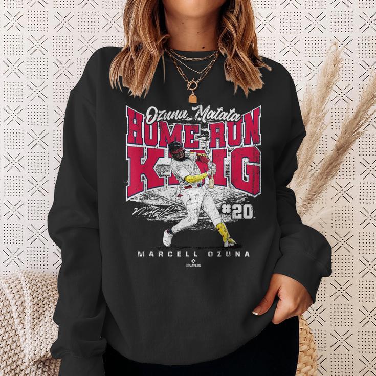 Ozuna Matata Home Run King Marcell Ozuna Atlanta Mlbpa スウェットシャツ 彼女への贈り物