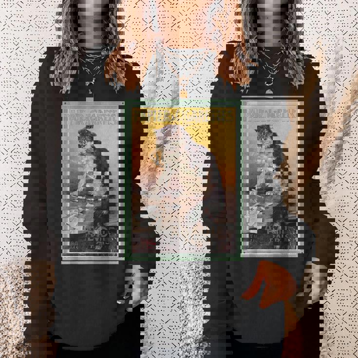 Papier A Cigarettes Abadie Paris ビンテージタバコ広告 スウェットシャツ 彼女への贈り物