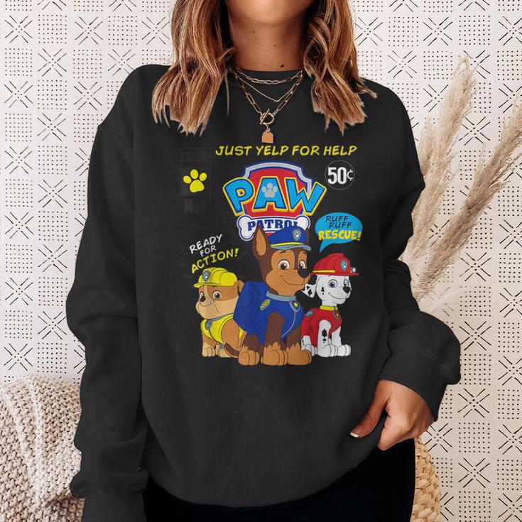 Paw Patrol Comic Book Strip Sweatshirt Gifts for Her