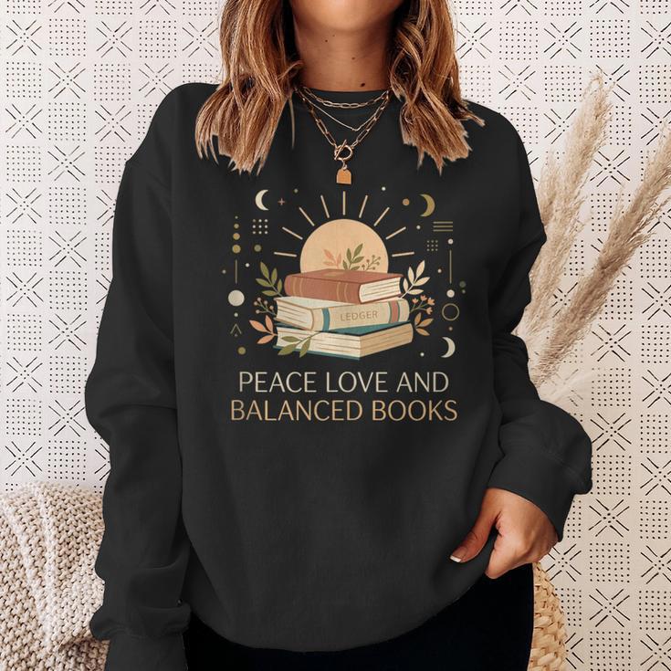 Peace Love And Balanced Books Tax Auditor Accountant Sweatshirt Gifts for Her Peace Love And Balanced Books Tax Auditor Accountant Sweatshirt Gifts for Her