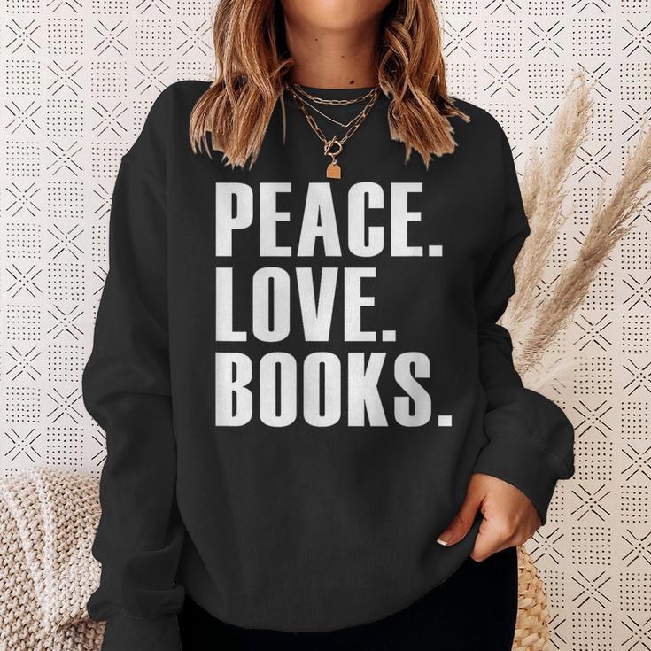 Peace Love Read Books Book Lover n Girls Reading Teacher Sweatshirt Gifts for Her Peace Love Read Books Book Lover n Girls Reading Teacher Sweatshirt Gifts for Her
