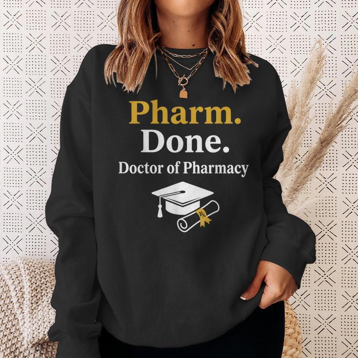 Pharm Done ドクターオブファーマシー 卒業式 スウェットシャツ 彼女への贈り物