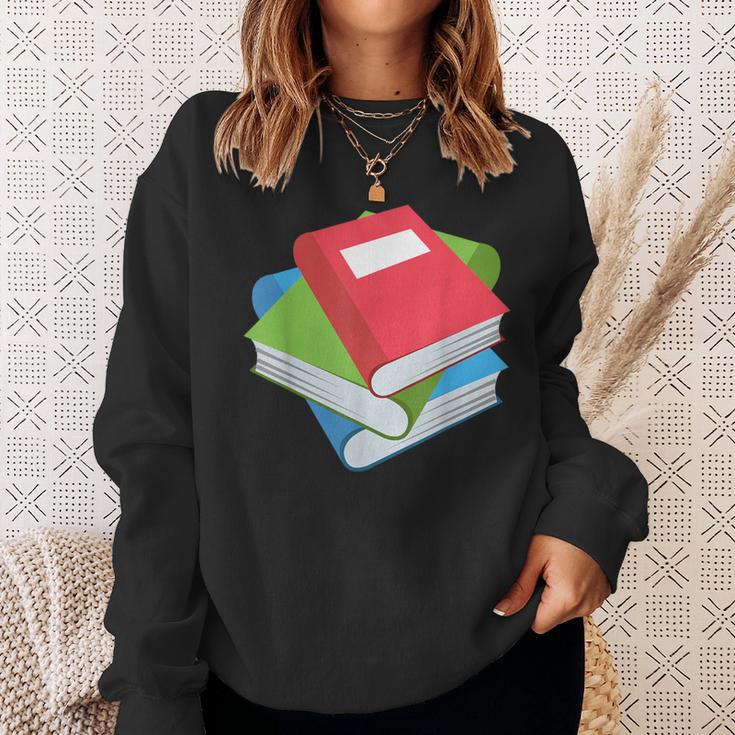 Pile Of Books Stack Of Books Costume Sweatshirt Gifts for Her