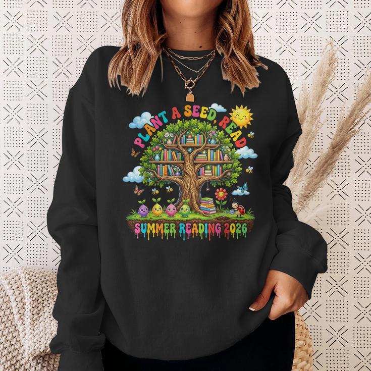 Plant A Seed Read Summer Reading 2026 Book Tree Sweatshirt Gifts for Her